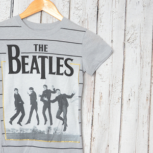 GS9020 ビートルズ BEATLES Tシャツ レディース XS 肩幅34 メール便可 xq