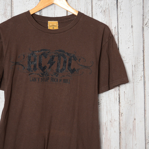 GS9097 AC/DC Tシャツ M 肩幅52 ロック メール便可 xq