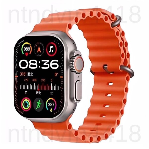 新品 Watch 9 Ultra スマートウォッチ 通話 スポーツ 健康 血中酸素 防水 睡眠 健康管理 Android 多機能