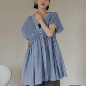 シャーリングチュニックフレンチスリーブ ローリーズファーム 新品未使用 今季新作