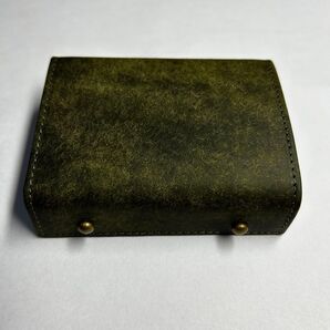 エムピウ ミッレフォッリエ 同型 日本製 二つ折り財布 m+ millefoglie same type グリーン