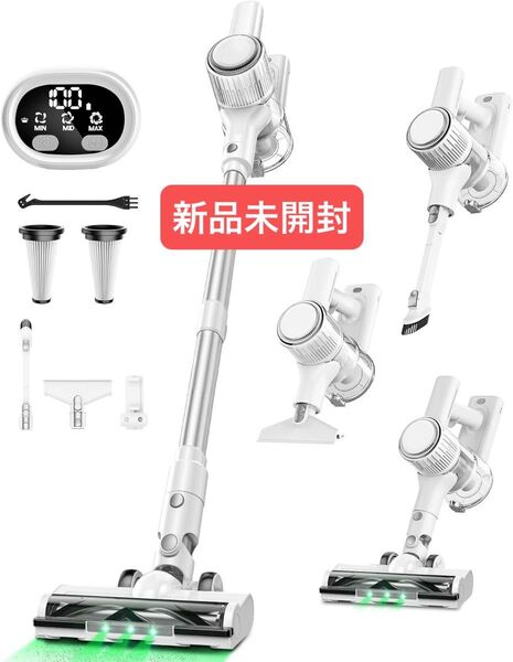 掃除機 コードレス【2025革新モデル 50000pa強力吸引& LED液晶ディスプレイ& 軽量 】3段吸引力50分間連続稼働