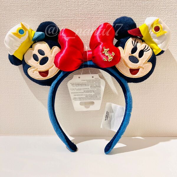 【新品タグ付き】ディズニー クルーズライン 限定 カチューシャ ミッキー ミニー