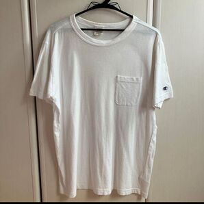 Champion ポケットTシャツ ホワイト