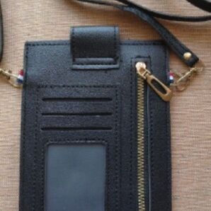 スマホショルダー 黒 ロゴなし