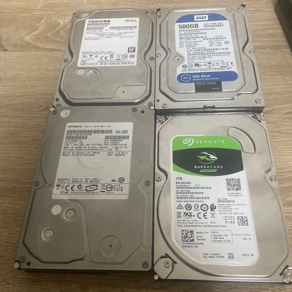 合計10.65GB HDD 500GB/1TB/2TB/3TB 10台セット