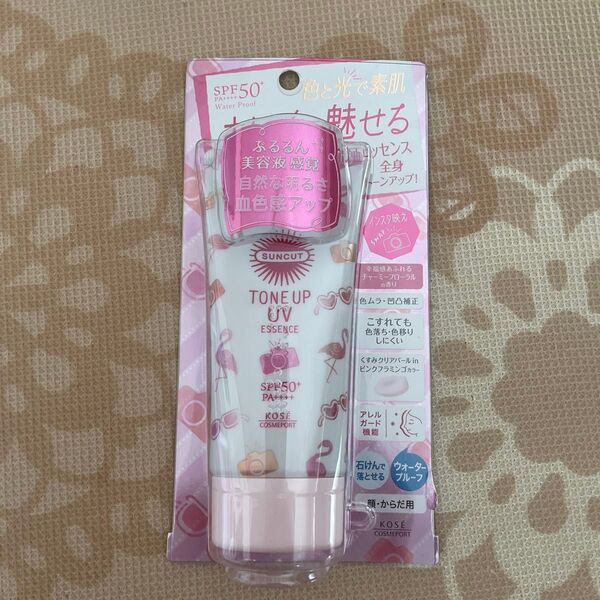 サンカット トーンアップUV エッセンス SPF50+ PA++++ 80g(ピンクフラミンゴ)