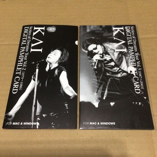 希少品 甲斐よしひろ Series of Dreams Tour デジタルパンフレットCDカード Vol.2 Vol.3 美品