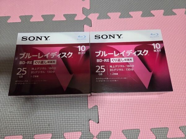 2個 ソニー ブルーレイディスク 10BNE1VLPS2 繰り返し録画用10枚