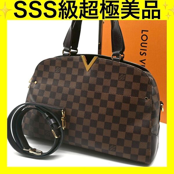 LOUIS VUITTON ハンドバッグ ダミエ ルイヴィトン エベヌ ケンジントン