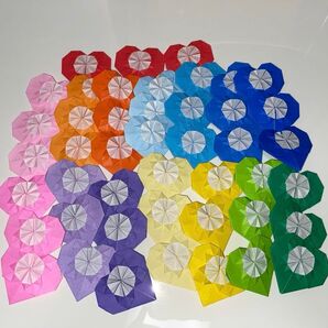 折り紙 ハート メダル 45個セット