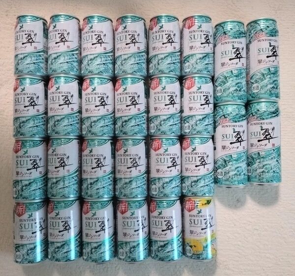 サントリー 翠ジンソーダ缶 350ml24本 500ml4本