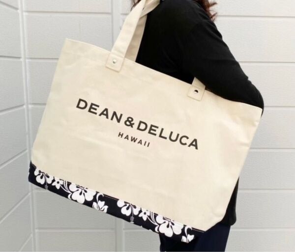 【新品】DEAN&DELUCA ハワイ限定 ハイビスカス柄トートバッグ