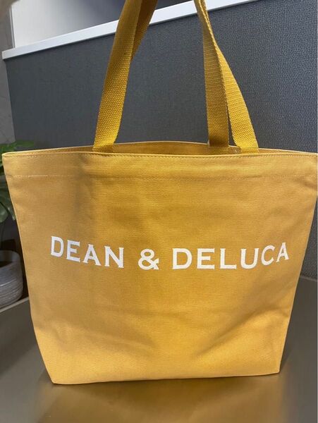 新品★DEAN&DELUCA ディーンアンドデルーカトートバッグイエローLサイズ