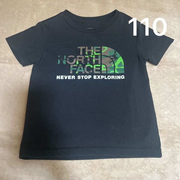 THE NORTH FACE 半袖Tシャツ 110cm ブラック カモフラ