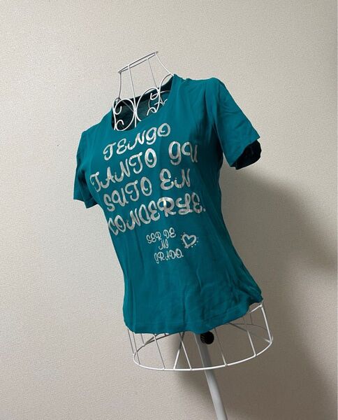 半袖 Tシャツ Mサイズ コットン100 クルーネック ロゴ プリントシャツ