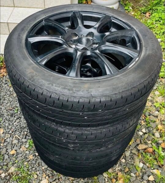 【札幌引取限定】 16インチ ブラックホイール NEXTRY タイヤセット