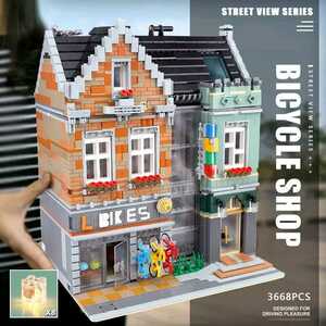 最安値[新作] LEGO互換 LEGO風 クリエイター バイクショップ 自転車屋 3668ピース