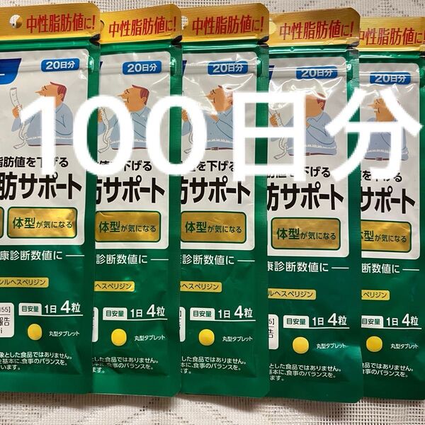 ファンケル中性脂肪サポート 20日分×5袋 100日分まとめ売り