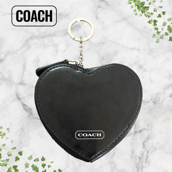 COACH/コーチ ハート型コインケース キーリング付 小銭入れ 即購入可能