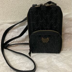 未使用 ANNA SUI mini じゃばら式スマホショルダーバッグ アナスイ