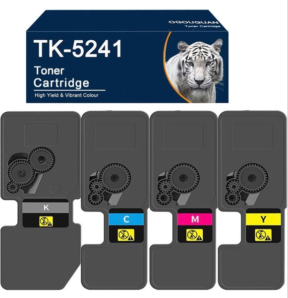 新品!京セラ用 Kyocera TK-5241 (BK/C/M/Y) 4本セット 互換トナーカートリッジ