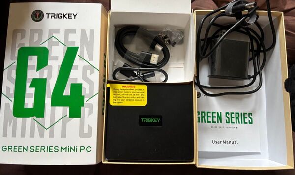 インテルミニPC N95(4C/4T,最大3.4GHz) TRIGKEY G4 Mini PCメモリ16G SSD500G