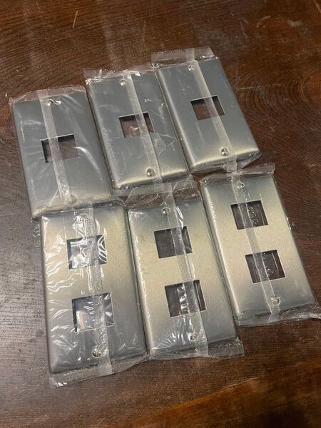 Panasonic 新金属プレート WN7502新品3個 WN7501新品3個