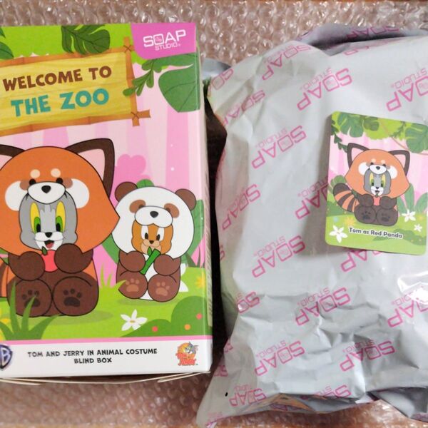 トムとジェリー welcome to the zoo ぬいぐるみ レッサーパンダ SOAP STUDIO トムアンドジェリー