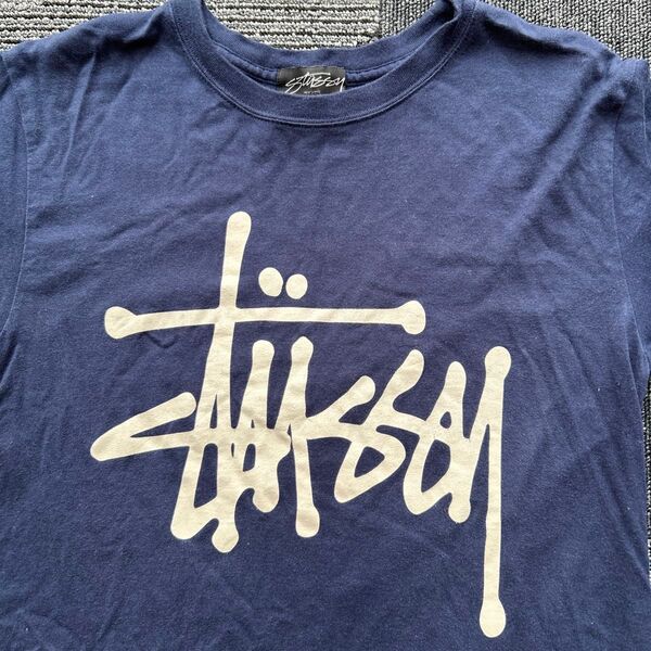 STUSSY Tシャツ ネイビー