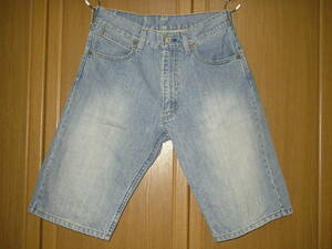 Levis リーバイス 534 USED加工 薄い色 デニム ショートパンツ ショートジーンズ ハーフパンツ ショート ジーンズ W30 ( M SP534 SP503 503