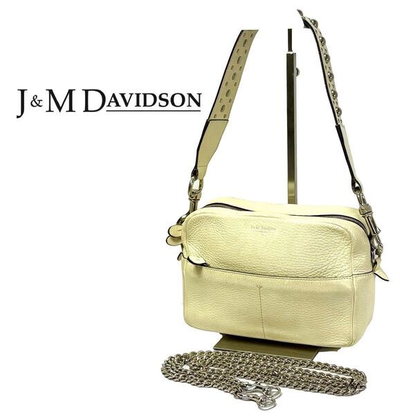 【高級品 大人気】 J&M DAVIDSON ジェイアンドエムデヴィッドソンガブリエル ショルダーバッグ レディース アイボリー