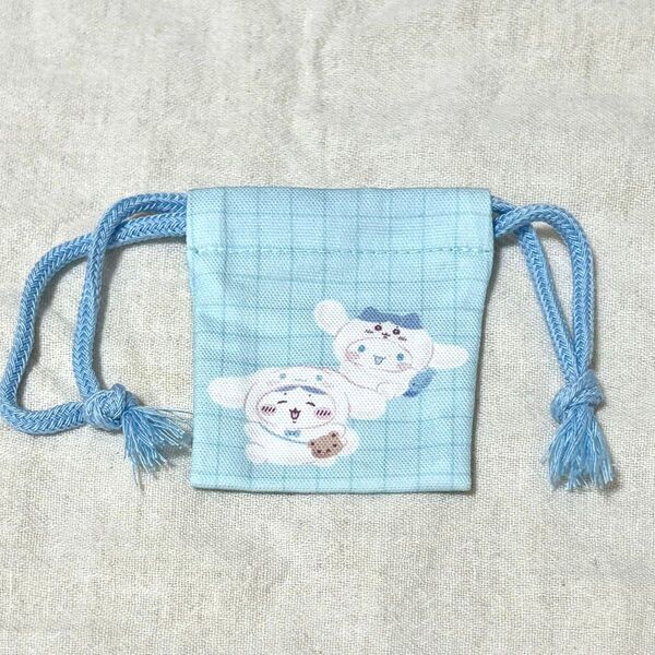 ちいかわ サンリオ コラボ シナモン ハチワレ ミニ巾着 ノベルティ