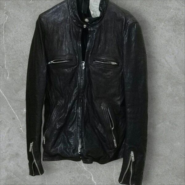 本革 レザージャケット 羊革 ライダース grunge vintage