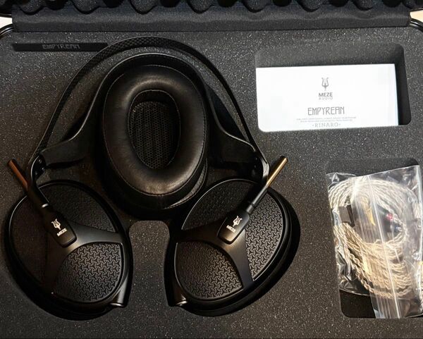 MEZE Audio Empyrean JET BLACK 【MEMP-JB-J】&4.4mmバランスケーブル