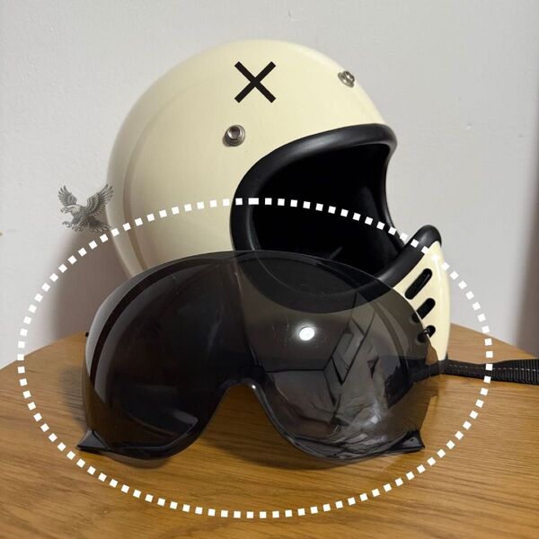 ヘルメット シールド ブラック オーシャンビートル MTX ex-zero オリジナルシールド 検BELL Buco TT&Co
