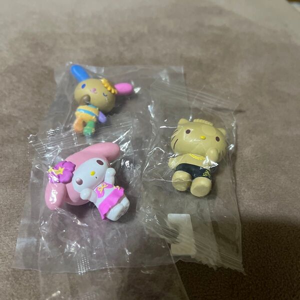 サンリオキャラクターズ みんなでバカンスフィギュア 3種セット ダニエル マイメロディー うさはな ガチャガチャ ガチャ