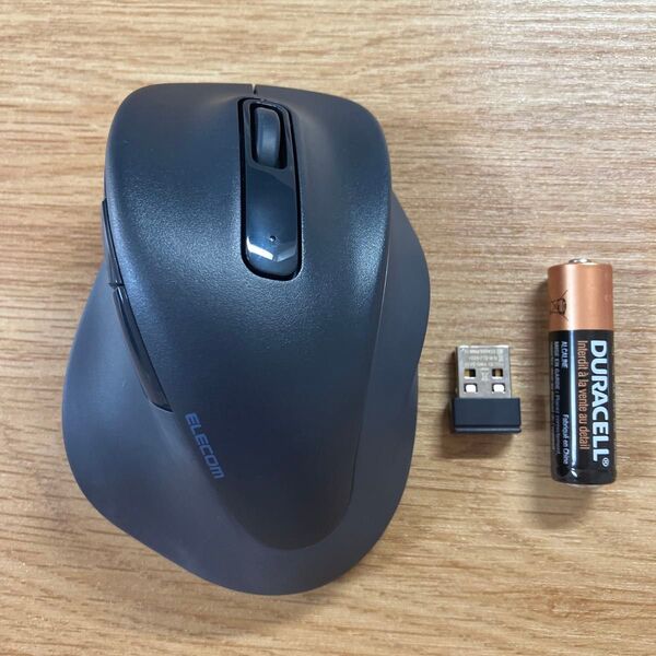 エレコム ワイヤレスマウス EX-G 無線2.4GHz 静音 Mサイズ 5ボタン 抗菌 ブラック M-XGM30DBSKBK