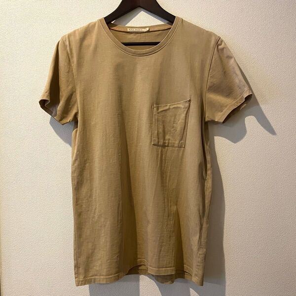 nudie jeans ヌーディージーンズ Tシャツ(S)ベージュ系