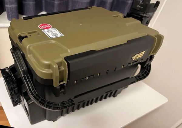 タックルボックス メイホウ VS-7090N×ロッドスタンド BM-300 Light Cブルー×ブラック
