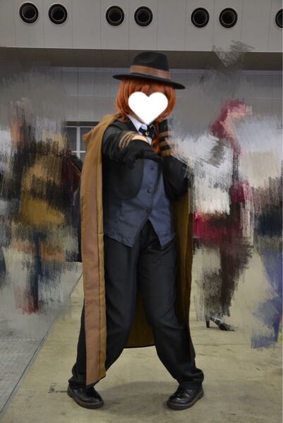 文豪ストレイドッグス 中原中也 コスプレ 衣装、ウィッグセット