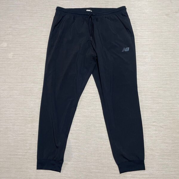New Balance ロゴ 春夏 スポーツ ジョガー パンツ 黒 ブラック 2XL 大きい サイズ GOLF アウトドア