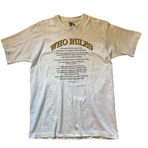 最高デザイン! 超超激レア! 誰がルールか 女尊男卑 ミサンドリー 男性嫌悪 バンドTシャツ