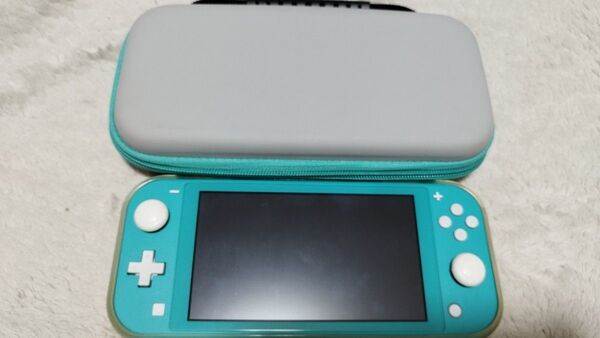 Nintendo Switch Lite ターコイズ 初期化済み 128GB対応sdカードとポーチ付き