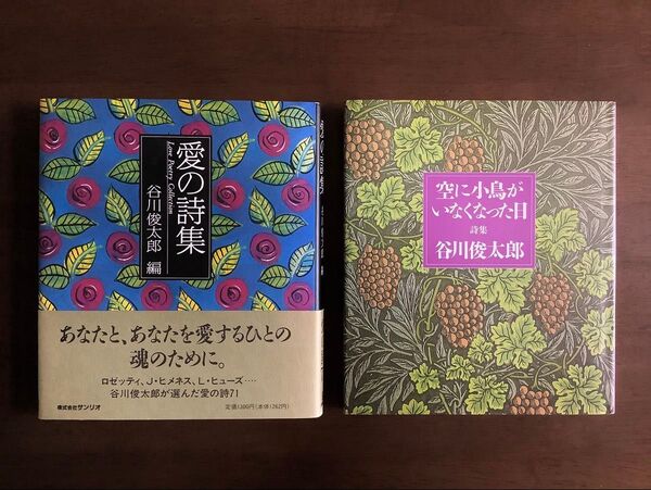 ◆絶版貴重/谷川俊太郎詩集/空に小鳥がいなくなった日/愛の詩集