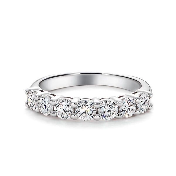 ラボグロウンダイヤモンド7枚0.67ct 指輪 リング K18WG/K18YG 記念日贈り物 誕生日プレゼント R014
