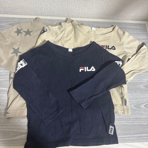 子供服 男の子 ロンT FILA フィラ 3着セット 95サイズ 中古