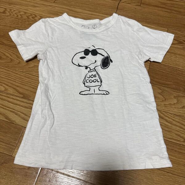 子供服 男女兼用 Tシャツ スヌーピー SNOOPY 白 140サイズ 中古