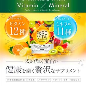 ピュアビタ マルチビタミン & マルチミネラル ビタミン 30日分 90粒