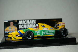 1/43 シューマッハ 初優勝 MINICHAMPS BENETTON B192 FORD #19 Schumacher 1992 Belgian winner ベネトン ベルギー フォード キャメル 